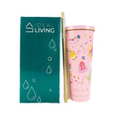 Ideal Living Insulated Tumbler With Straw 750ml