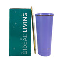 Ideal Living Insulated Tumbler With Straw 750ml