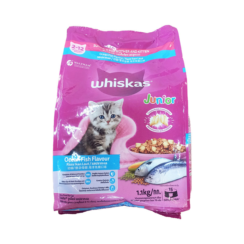 Whiskas Cat Food Kitten Ocean Fish 1.1kg