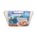 A.Y Rectangular Microwavable Container With Lid 1000ml