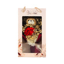 Ideal Living Flower Bouquet With Bear In Box
