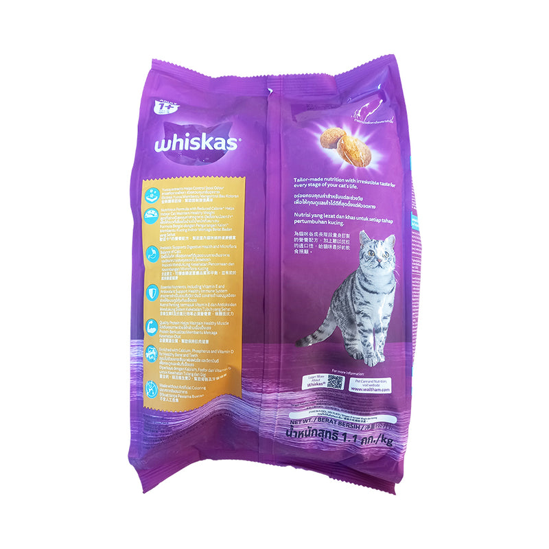 Whiskas Cat Food Adult Pockets Indoor 1.1kg