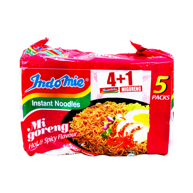 Indomie Mi Goreng Hot And Spicy 85g x 4's +1