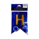 Happy Birthday Banner Blue