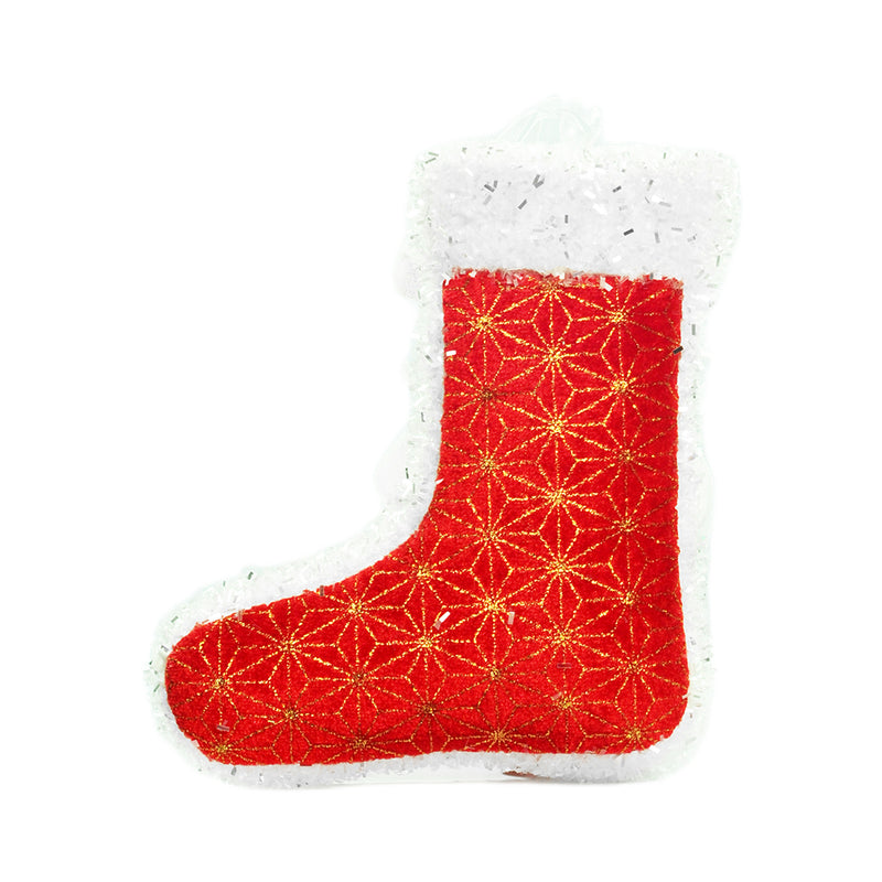 Ideal Living Christmas Santa Socks Ornament
