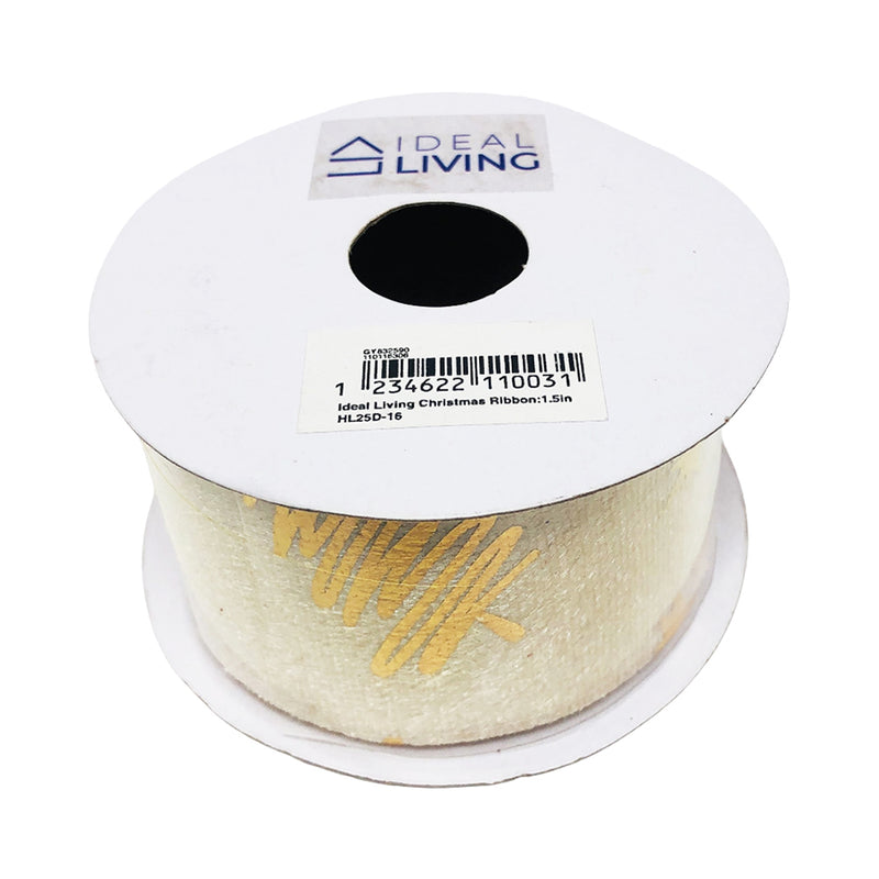 Ideal Living Christmas Ribbon 1.5in