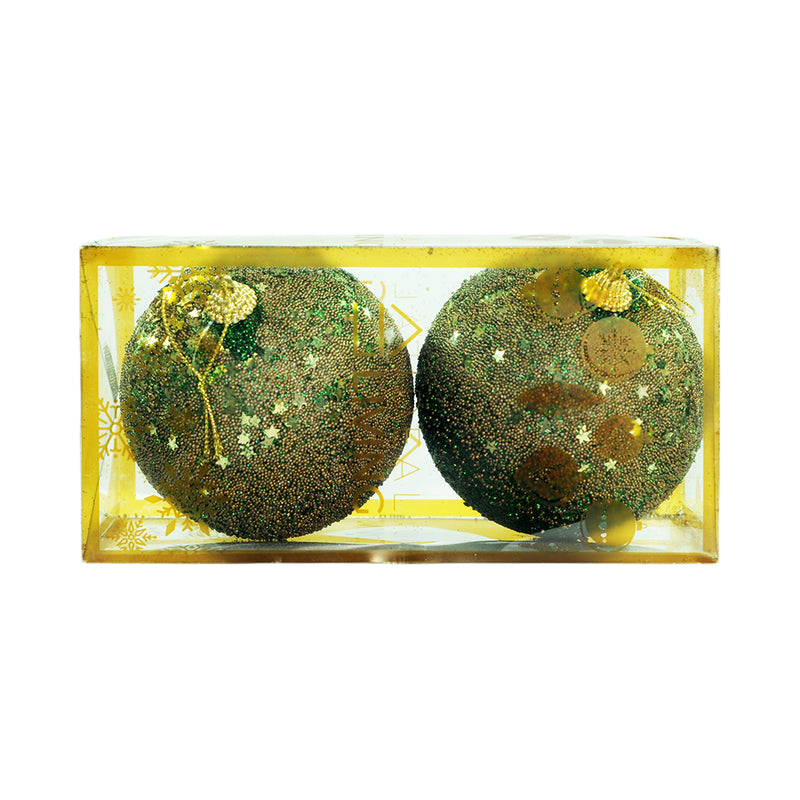 Ideal Living Christmas Balls 10cm 2in1