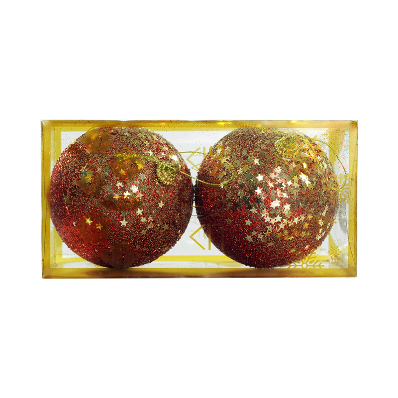 Ideal Living Christmas Balls 10cm 2in1