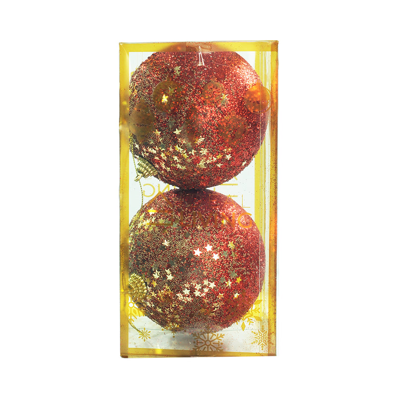Ideal Living Christmas Balls 10cm 2in1