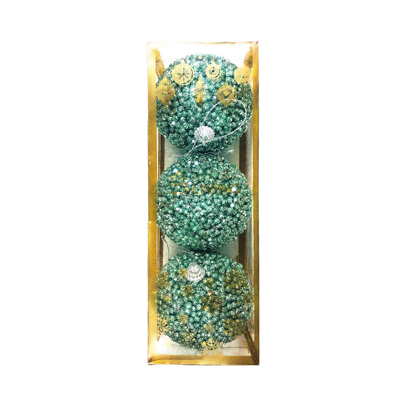 Ideal Living Christmas Balls 8cm 3in1