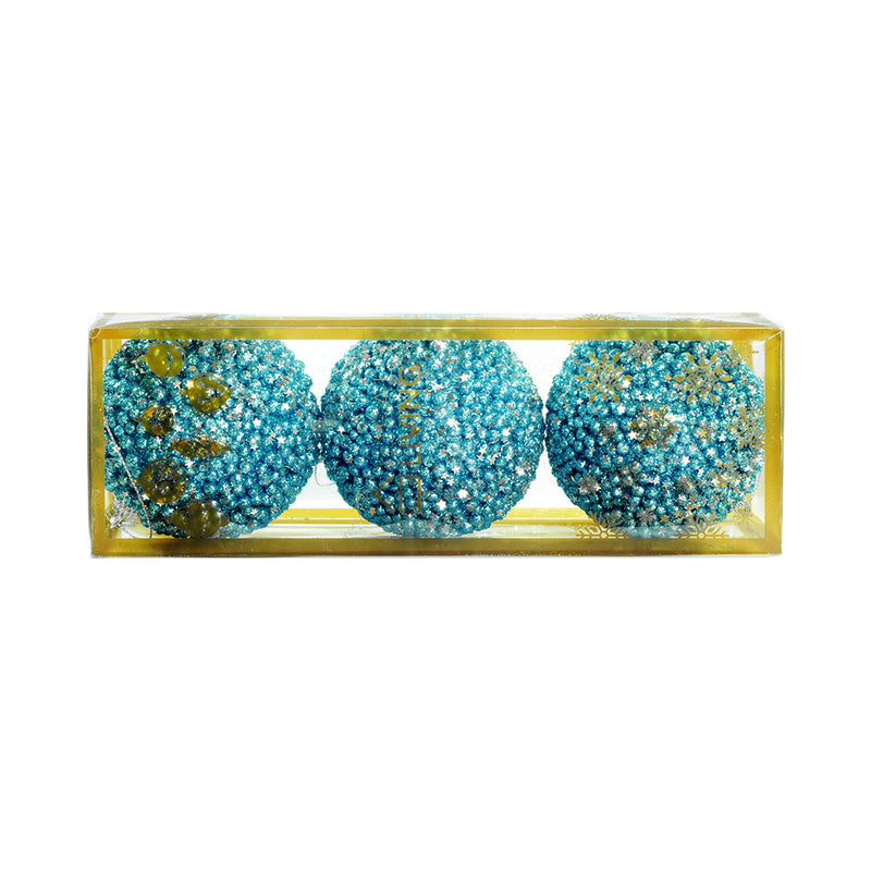 Ideal Living Christmas Balls 8cm 3in1