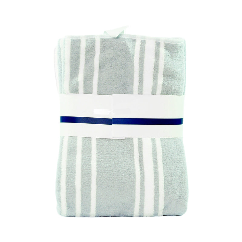 Ideal Living Stripe Fleece Bath Towel 2's
