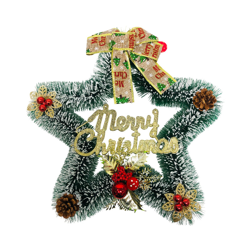 Ideal Living Christmas Star Wreath 36cm