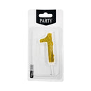 Number Candle Gold 7.5cm