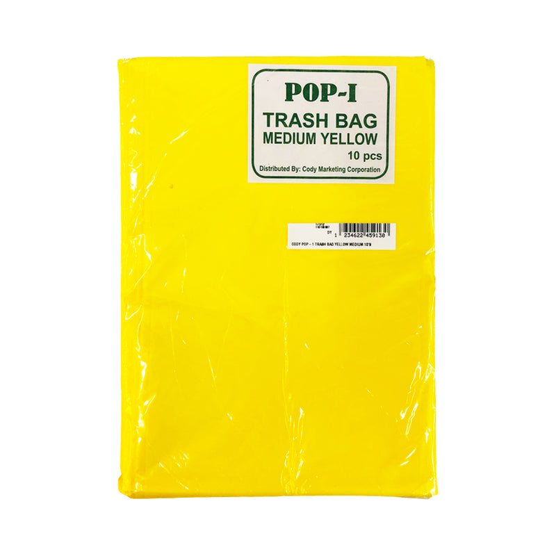 Pop-I Cody Trash Bag Yellow 10’s