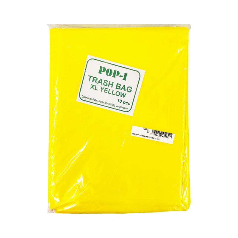 Pop-I Cody Trash Bag Yellow 10’s