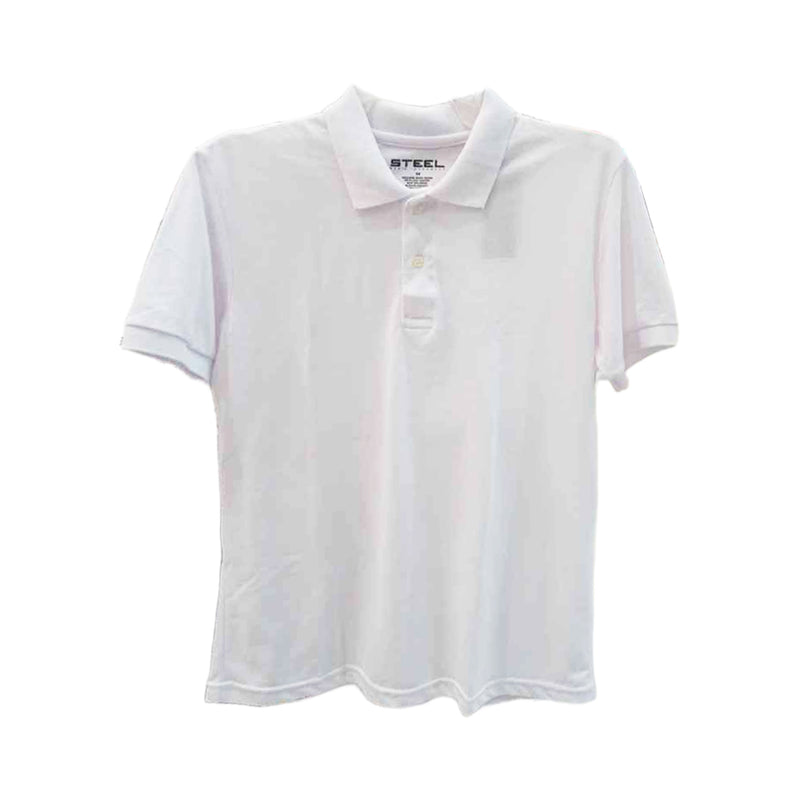 Steel Men's Collared Shirt White