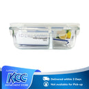 Ideal Living Borosilicate Foodkeeper With Divider 700ml