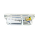 Ideal Living Borosilicate Foodkeeper With Divider 700ml