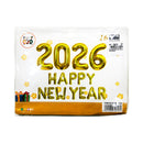 2026 Happy New Year Foil Balloon Set