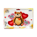Habile Love Bear Foil Balloon Set 5's