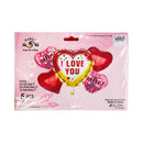 Habile I Love You Foil Balloon Set 5's