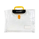 Bookworm Clear Plastic Expanding Envelope With Handle