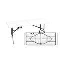 Ideal Living Foldable Table ‎6 Seaters x 2's