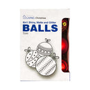 Ideal Living Christmas Balls 7cm 6's