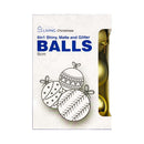 Ideal Living Christmas Balls 8cm 6's