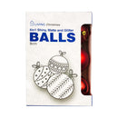 Ideal Living Christmas Balls 8cm 6's