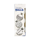 Ideal Living Christmas Balls Cream White 3's