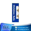 Ideal Living Christmas Balls Cream White 3's