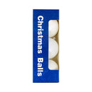 Ideal Living Christmas Balls Cream White 3's