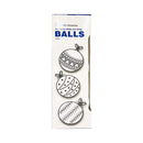 Ideal Living Christmas Balls Cream White 3's