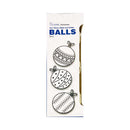 Ideal Living Christmas Balls Off White 3's