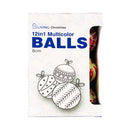Ideal Living Multicolor Christmas Balls 8cm 12's