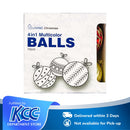 Ideal Living Multicolor Christmas Balls 10cm 4's