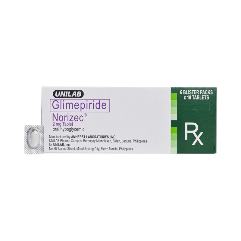 Norizec Glimepiride 2mg Tablet By 1's