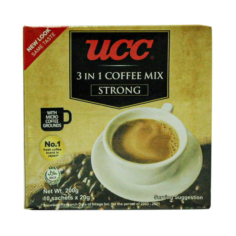 UCC 3 in 1 Coffee Mix Strong 20g x 10's