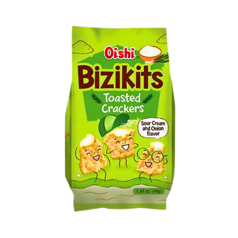 Oishi Bizikits Toasted Crackers Sour Cream And Onion 48g