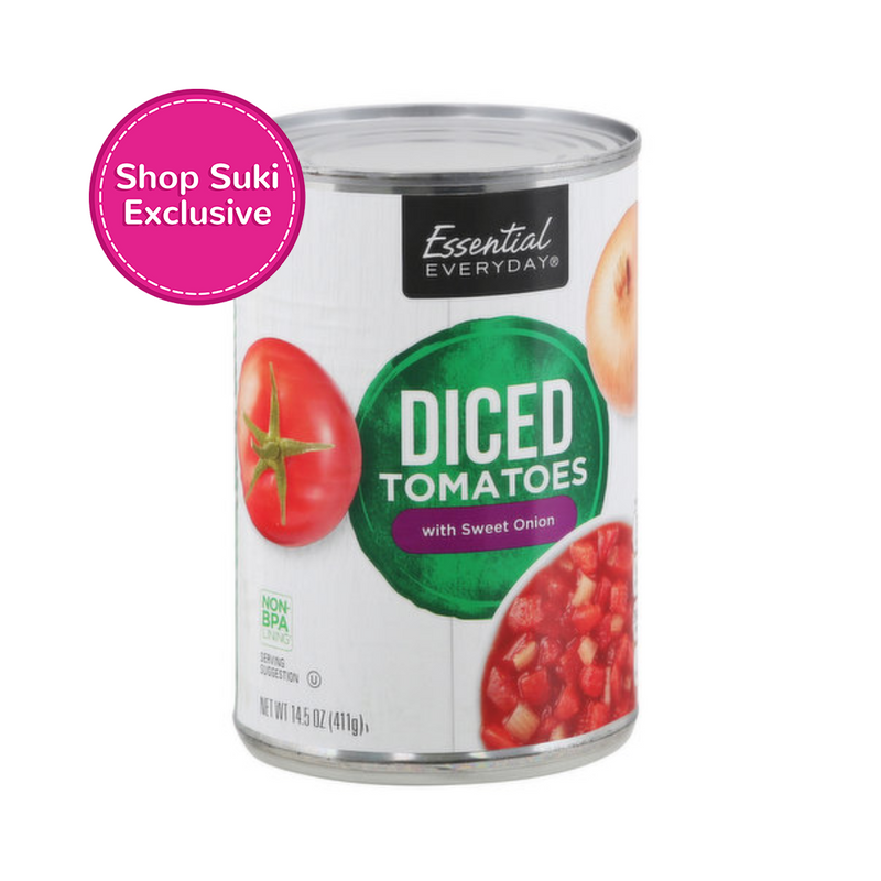 Essential Everyday Diced Tomatoes With Sweet Onion 411g