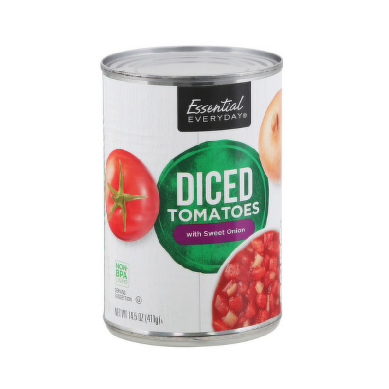 Essential Everyday Diced Tomatoes With Sweet Onion 411g