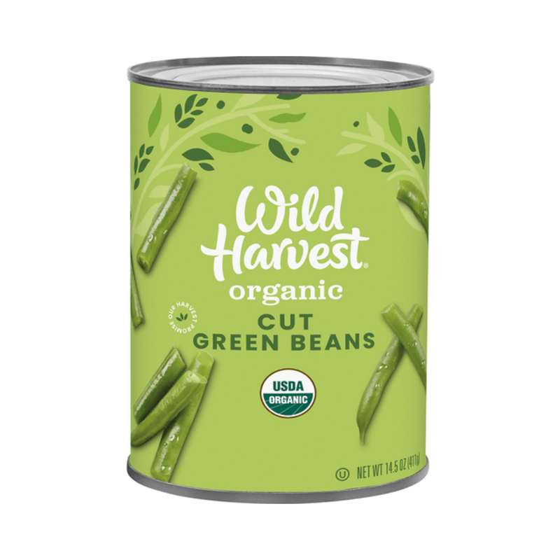 Wild Harvest Organic Cut Green Beans 411g