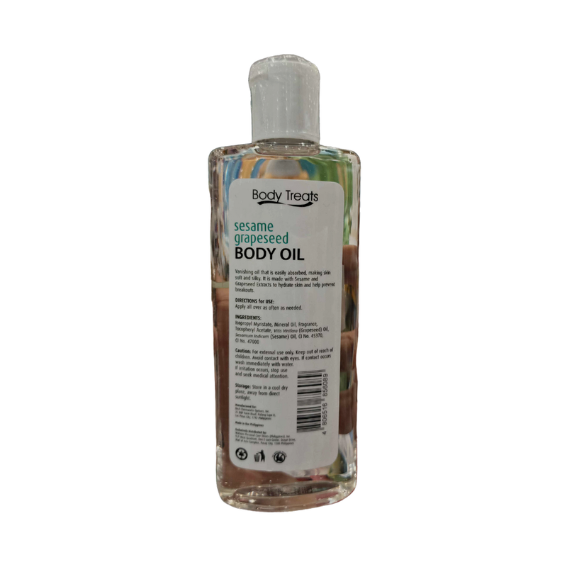 Body Treats Sesame Grapeseed Body Oil 250ml