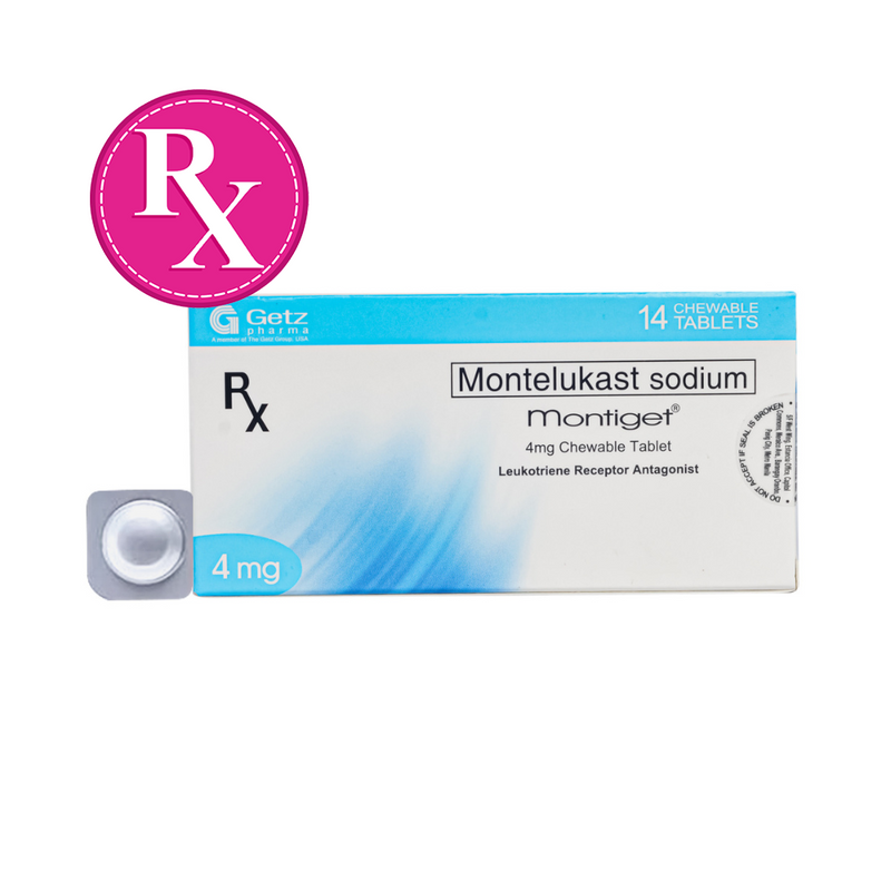 Montelukast Sodium 4mg Tablet (Montiget) 1's