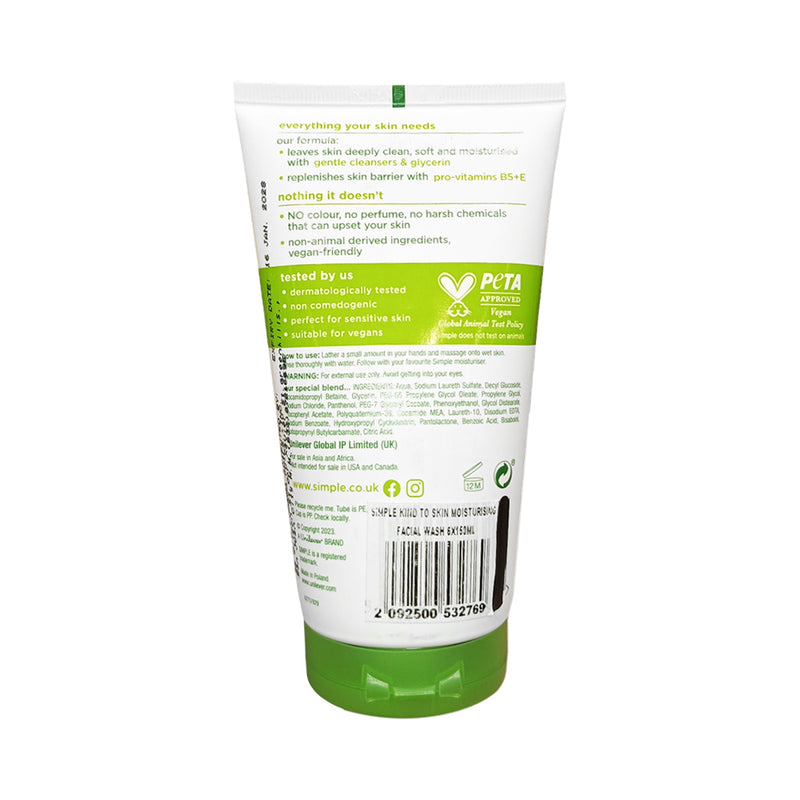 Simple Moisturising Facial Wash 150ml