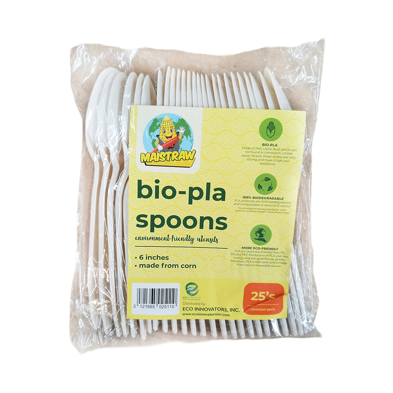 Maistraw Bio Pla Spoons 25's