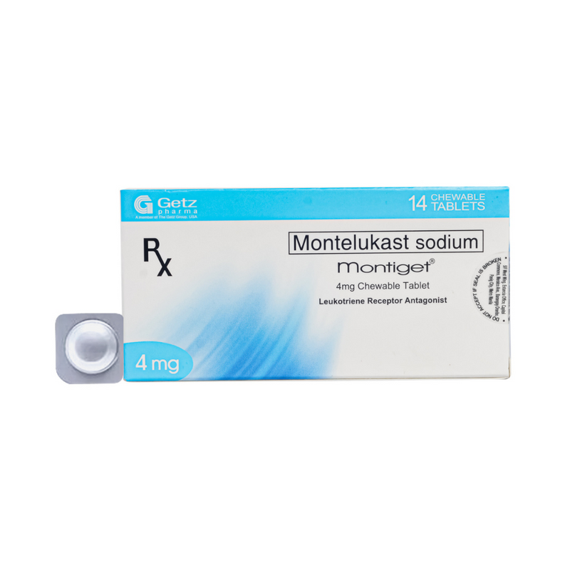 Montelukast Sodium 4mg Tablet (Montiget) 1's