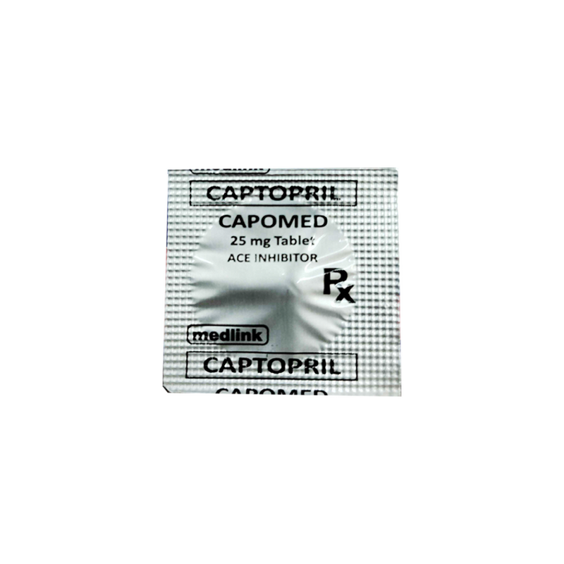 Capomed Captopril 25mg Tablet By 1's